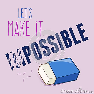 Let's Make It Possible Vector Illustration